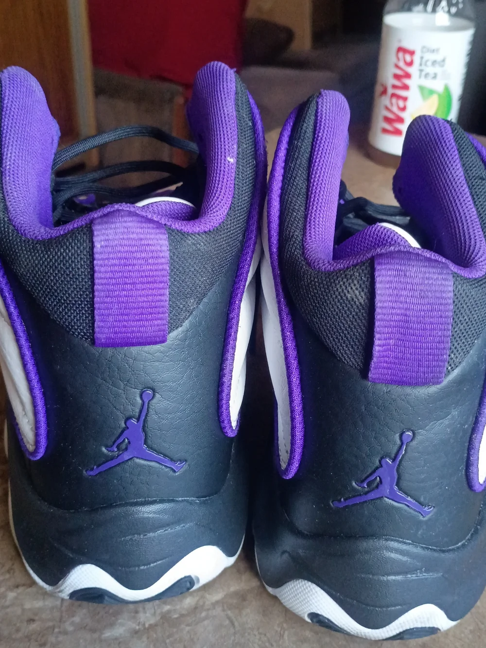 Jordan Air Jordan Pro Strong GS Kids Sneaker US 7Y Black White Purple